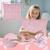 Pink Pillow Cases, Pillowcases, 2 PCS Pink Cushion Covers with
