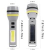 Hilngav Solar/USB-C Rechargeable High Lumens LED Flashlight, 4 Modes Flashlights