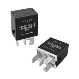 Plug-in Fuel Pump Relays SPST Power Relays Fit for Toyota 4Runner Avalon Camry Tacoma, Fit for Lexus ES300 GS300 IS300 LX470, Replace 90987-02012 156700-0870, 12VDC 4Pins, Pack of 2