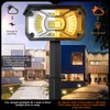LEREKAM 3 Brightness Modes Solar Outdoor Lights with Super Bright