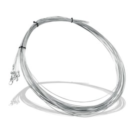 NIDAYE 14 Foot Long Bale Wire, 14 Gauge Single Loop Bundle Baling Wires, 160 Pieces Galvanized Baler Wire for Horizontal and Vertical Closed Door Manual Tie Balers