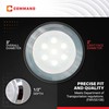 Command Electronics 12V LED Surface Mount Dome Light with Chrome