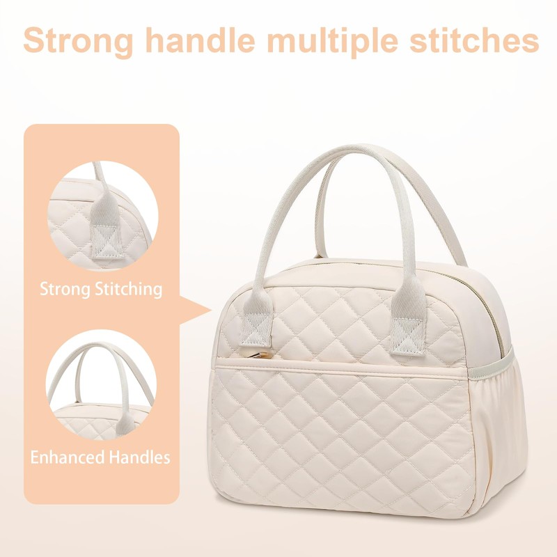 LOIDOU Insulated Lunch Bag Small Cooler Bag for Office School