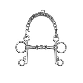 Cottage Craft Matchmakers Jointed Pelham with Eliptical Link - Silver, 5 Inch