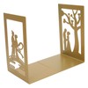 Metal Book Divider Thicken AntiSlip Bookend Desktop Organize Bookshelf Craft