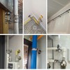 Kodilin 4PCS 304 Stainless Steel Wall Mount Ceiling Mount Pipe
