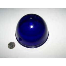 tek lite marker light plastic dome 4 3/8 x 3 blue new
