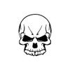 Skeleton Skull Sticker Vinyl Decal Notebook Car Window Laptop 3"x