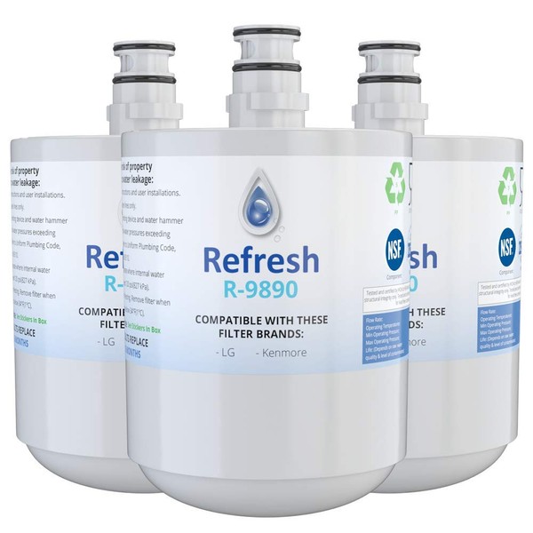 Refresh Replacement Refrigerator Water Filter Compatible with LG LT500P, 5231JA2002A,