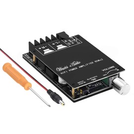 A-DIGISHUO HIFI Class 2.0 Stereo Bluetooth Digital Amplifier Board TPA3116 50WX2 speaker audio amplification with filtering