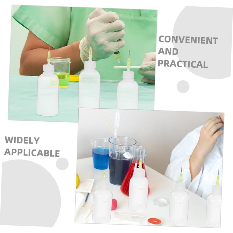 ULTECHNOVO 4pcs Precision Glue Squeeze Bottles with Needle Tips Applicator