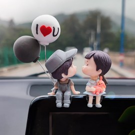 Car Accessories, Car Accessories, Cute, Couples, Balloons, Resin, Birthday, Automotive Accessories (Gray Balloons)