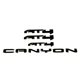 GM 2023-2024 GMC Canyon AT4 Emblems  in Gloss Black PT 86557055