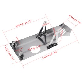 Aluminum Engine Skid Plate for XR50 XR70 CRF50 CXR50 Lifan YX SSR110 125 Thumpstar Coolster Apollo Kymco GMX NXD Demonx TaoTaoDB17 50cc 70cc 90cc 110cc 125cc 140cc 150cc Pit Dirt Bike