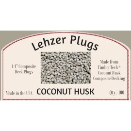 Lehzer Plugs Coconut Husk - 1/4" TimberTech "Coconut Husk" Plugs for Composite Decking