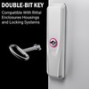 Enclosure Key Compatible with Rittal Enclosures, Housings and Locking Systems,Double-Bit