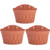 Sungmor Wall Hanging Planters,11.5 Inch Hanging Flower Pots for Railing