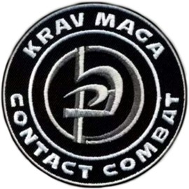 Krav Maga Contact Combat Patch (80mm) Embroidered Badge Patch Sew-on or Iron-on Israeli Martial Arts Emblems