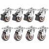 Furniture Swivel Caster Wheels for Trolleys – 4PCS Soft Rubber