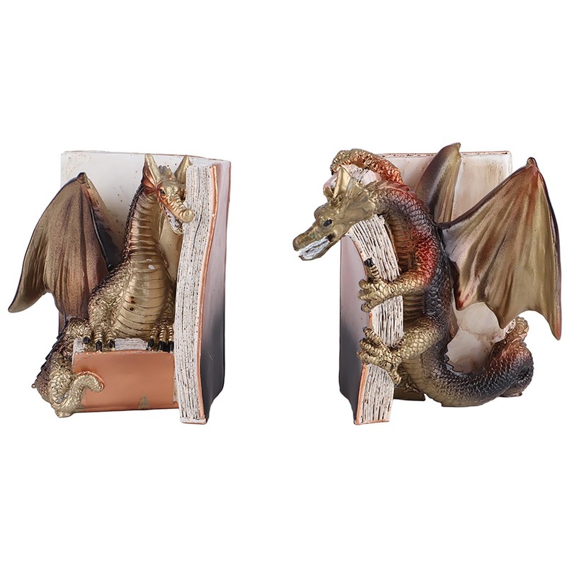Dragon Bookends Resin Statue Home Office Decoration Great Ideas (1