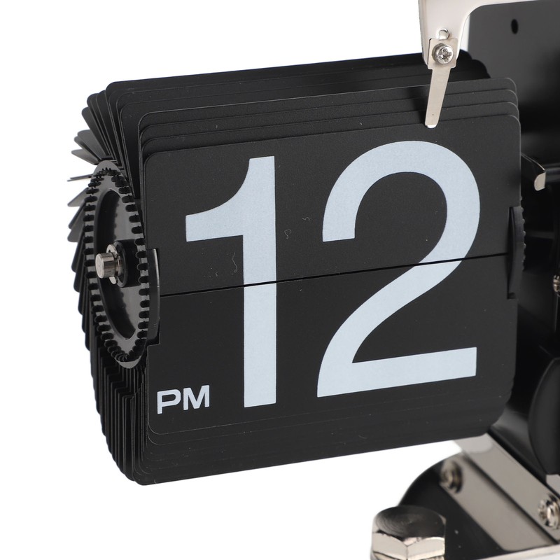 Retro Digital Flip Down Clock Flip Desk Clock Mechanical Battery