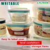 Freezer Tape 3 Rolls,Crepe Paper,Removable Labels,Writable Surface,Easy to Tear, Working