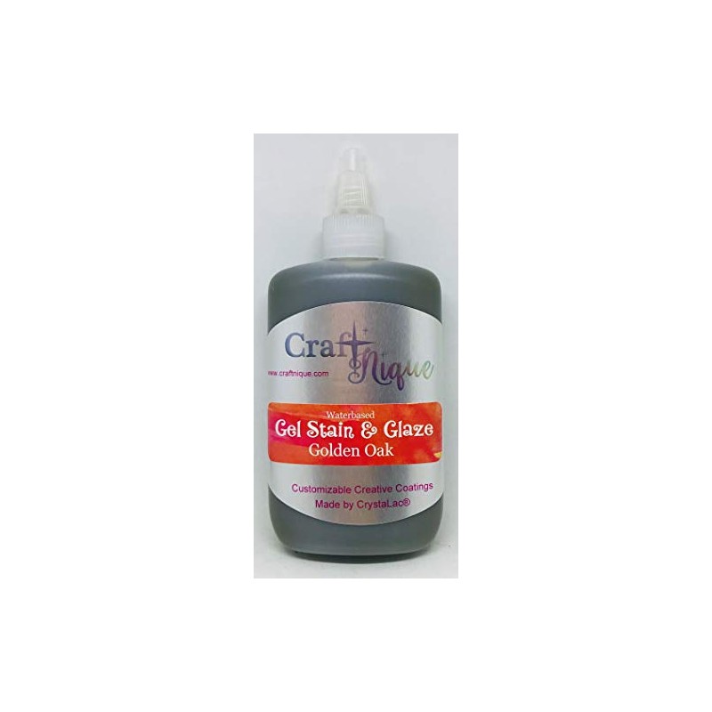 CrystaLac, CraftNique Water Based Gel Stain & Glaze (4 oz,