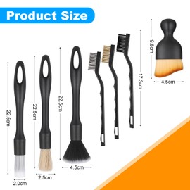 JIZZU Cleaning Brush Car, 8 Pieces Car Detailing Brush Set, Cleaning Brushes Car Interior Detailing Brushes for Cleaning Wheels, Engine, Car Interior, Ventilation Slots