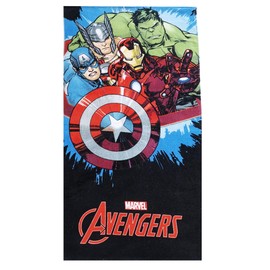 Theonoi Children's Hand Towel Bath Towel Beach Towel Shower Towel for Girls and Boys 100% Cotton 70 x 140 cm (Avengers)