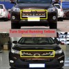ECAHAYAKU Front Bumper LED Amber Turn Signal Light Grille Driving
