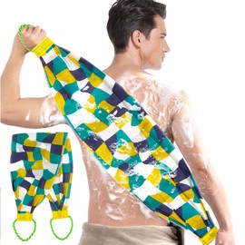 MUIIGODD Long Bath Exfoliating Washcloth Towel -Back Scrubber Exfoliator Korean & Japanse & African Rag - Back Scrubber Washer Use in Shower Bath Deep Clean & Invigorate Your Skin for Men and Women