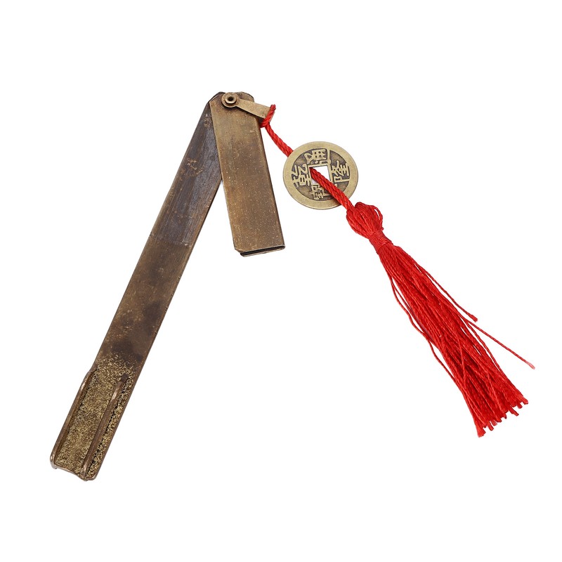 Chinese Antique Lock Retro Spacing 9cm/3.5in Classic Pattern Brass Horizontal