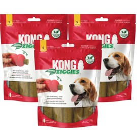 Kong Stuff'n Ziggies - Adult Dogs Enhanced Recipe (Small - 7 oz) - Pack of 3