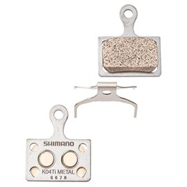 Shimano K04Ti Metal Disc Brake Pads, Grey, 1 Pair