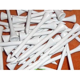 lbc-sports LbcGolf 200 Wooden Tees 8.3 cm 3 1/4 Inch Colour White Golf Tees