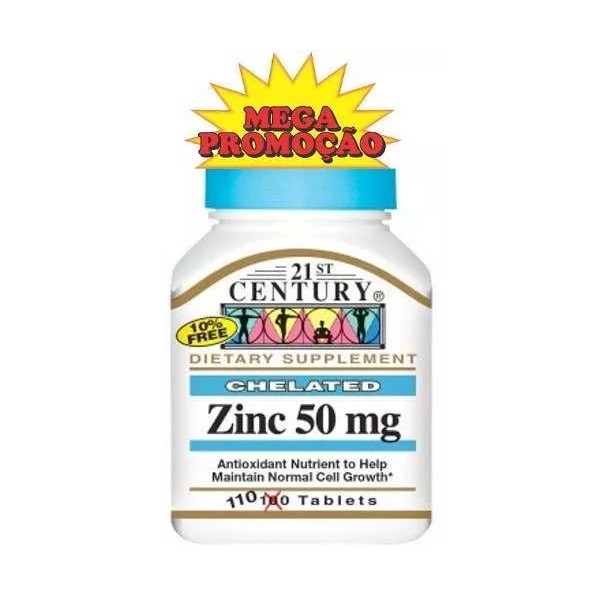 21st Century Suplemento de tabletas de zinc antioxidante de zinc del siglo XXI