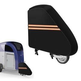 Horse Trailer Drawbar Cover, 600D Oxford Fabric, Caravan Drawbar Trailer Protector with 4 Reflective Strips, Tow Bar Cover, Compatible with SGold One, Touring One (L(110 x 17