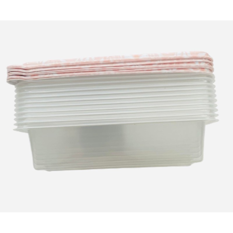 COOK WITH COLOR 20 PIECE PLASTIC RECTANGULAR FOOD CONTAINERS, 10