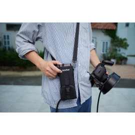 GODOX CB-57 CB57 Cross Body Mini Bag AD200Pro AD200 AD200 Pro II Pocket Flash, Practical and Portable Flash Case