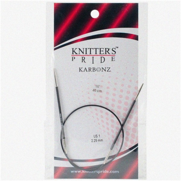 FiberFuse Karbonz FlexiLoop Needles - Ultra-Fine 16" Circulars for Precision