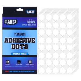 LAKEI Double Sided Adhesive Dots, 0.79" Round Mounting Putty Clear Sticky Tack Adhesive Point with Handle, Removable, Used for Poster Pictures,Crafts, Festival Decoration and DIY Projects(240pcs,20mm)