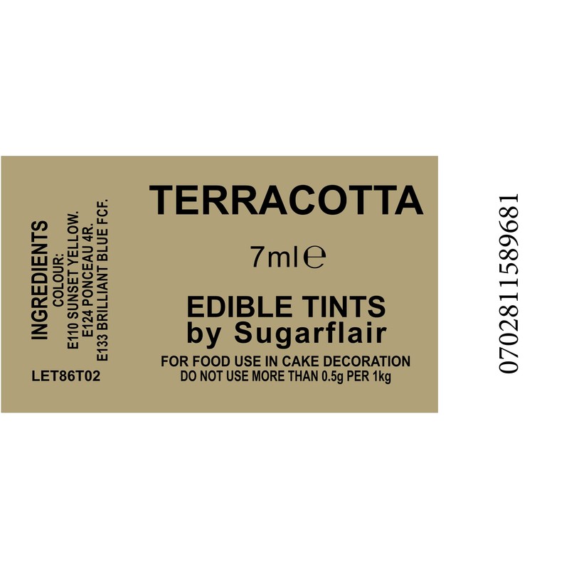 Sugarflair Blosom Tint Edible Dusting Powder – Terracotta