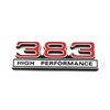 2pcs 383 6.2L High Performance Engine Emblems Badge 3D Decals