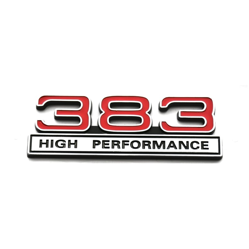2pcs 383 6.2L High Performance Engine Emblems Badge 3D Decals