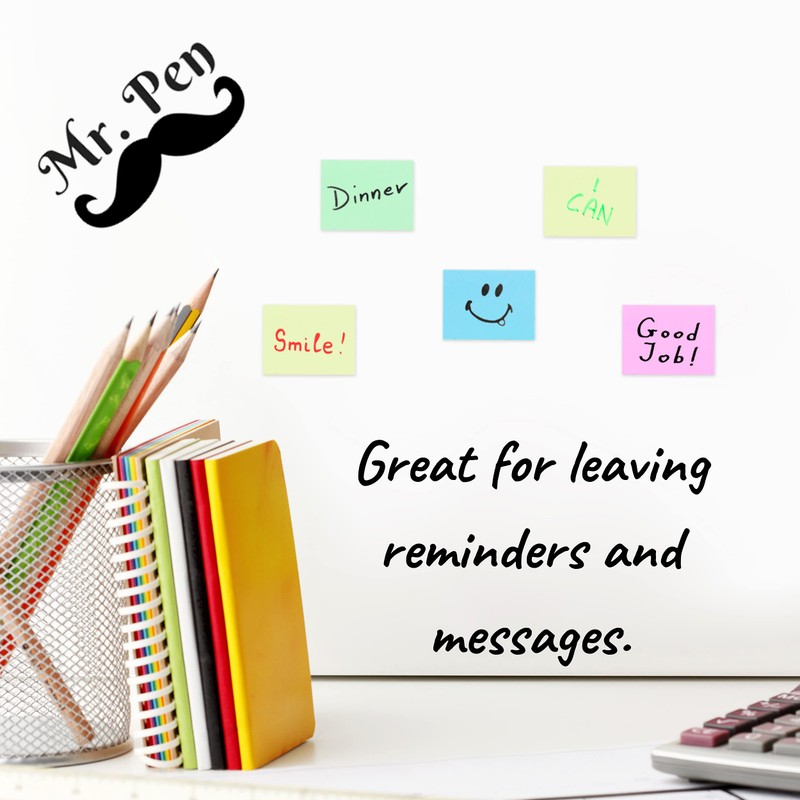 Mr. Pen Sticky Notes - 1.5'x2', 2160 Sheets, Pastel, Small,