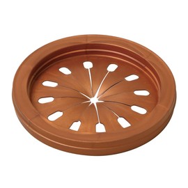 Belca SP-204DT Antibacterial Copper Ion Drain Lid Chrysanthemum Cracking Rubber Replacement Copper Powder For Diameter 5.7 inches (14.5 cm) Diameter 5.7 inches (14.4 cm) x Height 0.7 inches (1.7 cm), Bronze/Black, Made in Japan