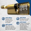 UAP Thumb Turn Euro Cylinder Lock with Anti-Snap & 3