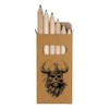 Azeeda 6 x 'Viking Skull' Short 85mm Pencils/Coloured Pencil Set