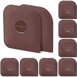 Pan Scraper, 5 count Pot Scraper Plastic, Pot Scraper Non Scratch for Cast Iron, Pot and Pan Cleaning, Sturdy Scraper Kitchen Tool - Color: Brown, Size: 5 Pcs