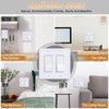 Kisrvopn Metal Outlet Covers Wall Plates, White Beadboard Switch Plate